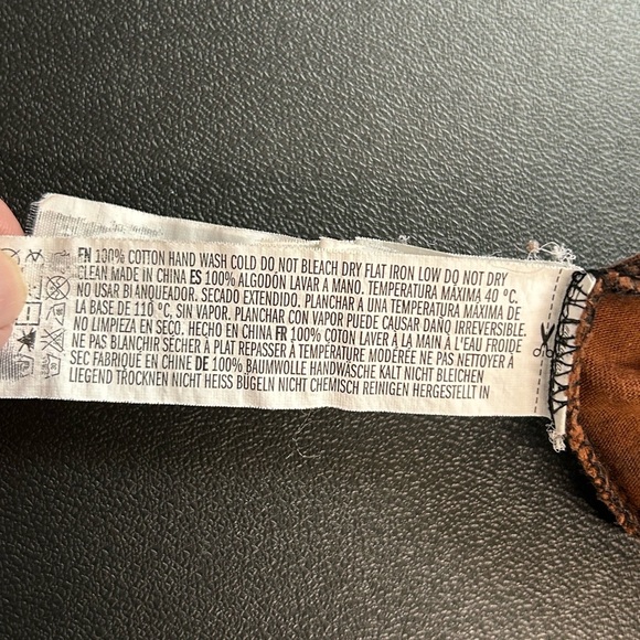 Women’s Small Tie Dye T Shirt Humor Brown Black Grunge Boho Streetwear Artsy - Picture 10 of 11